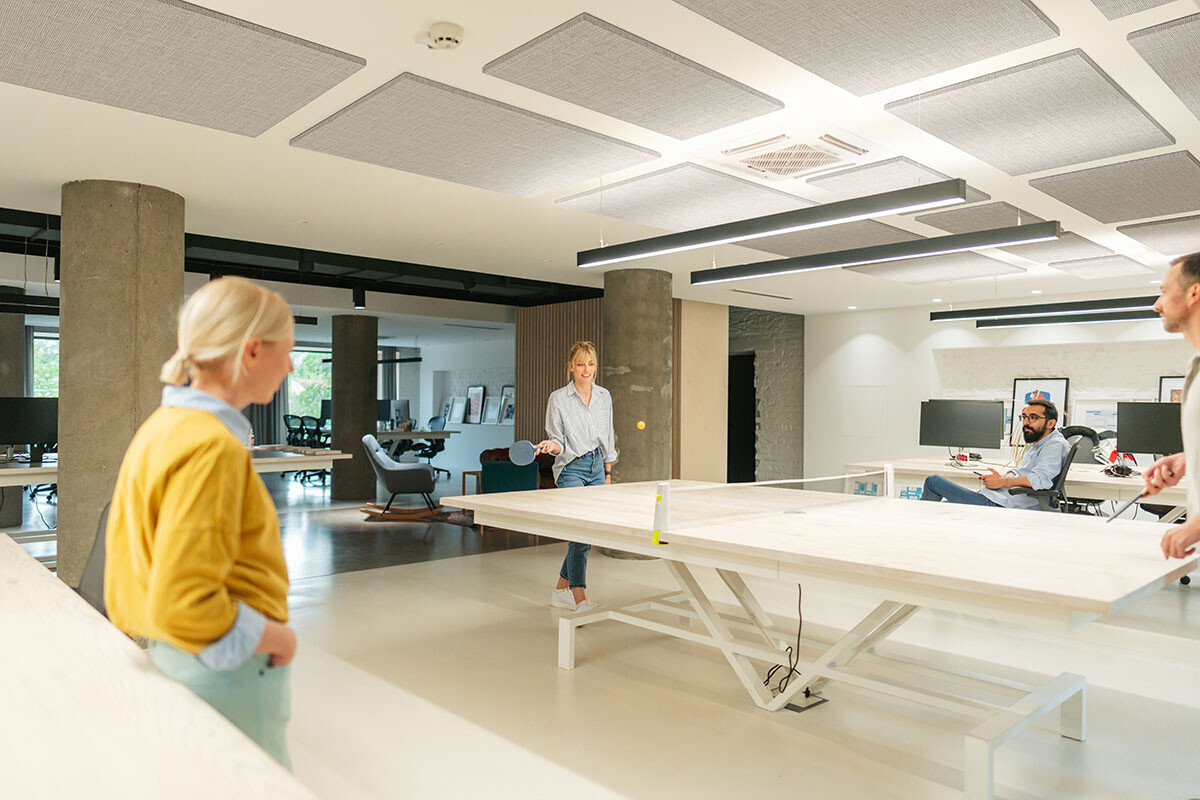 Ecoustic® Apex Baffle | Designer Acoustical Ceiling Baffles, image size:1200x800