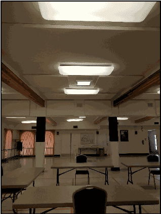AlphaSorb® Fabric-Wrapped  Acoustic Panels Reduce Echo at the Meadview Civic Association Clubhouse.