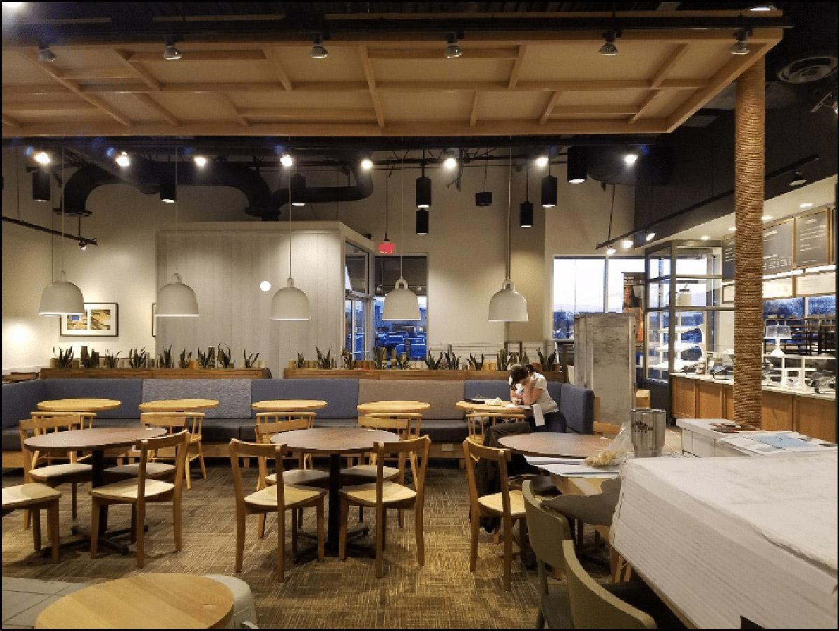 Acoustic Panels Tame Echo at a Panera Bread Location