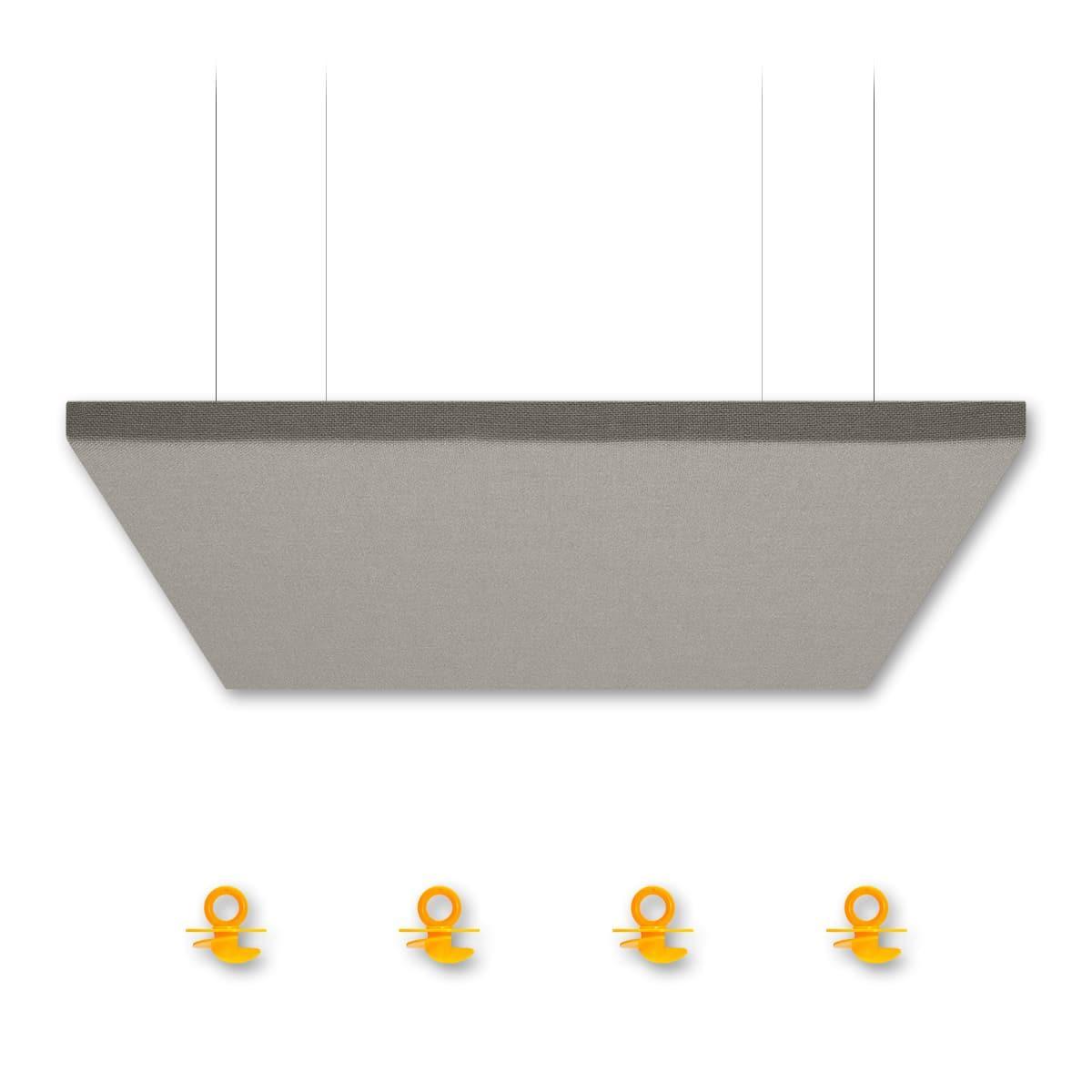 AlphaSorb® Quick Ship Acoustic Ceiling Cloud 24x24x1 in Grey Mix