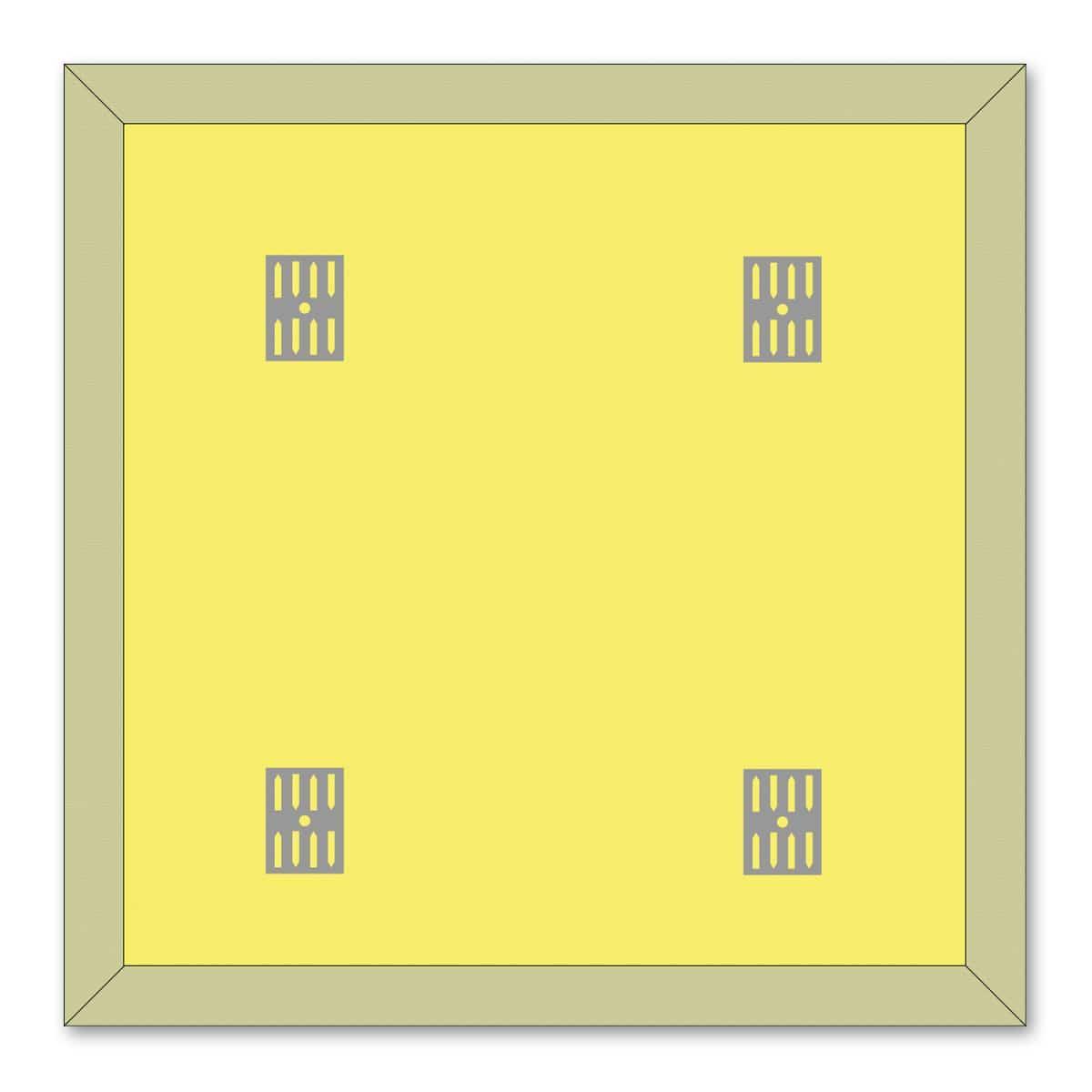Diagram of Impaling Clips on the back of an AlphaSorb® Fabric Wrapped Acoustic Panel