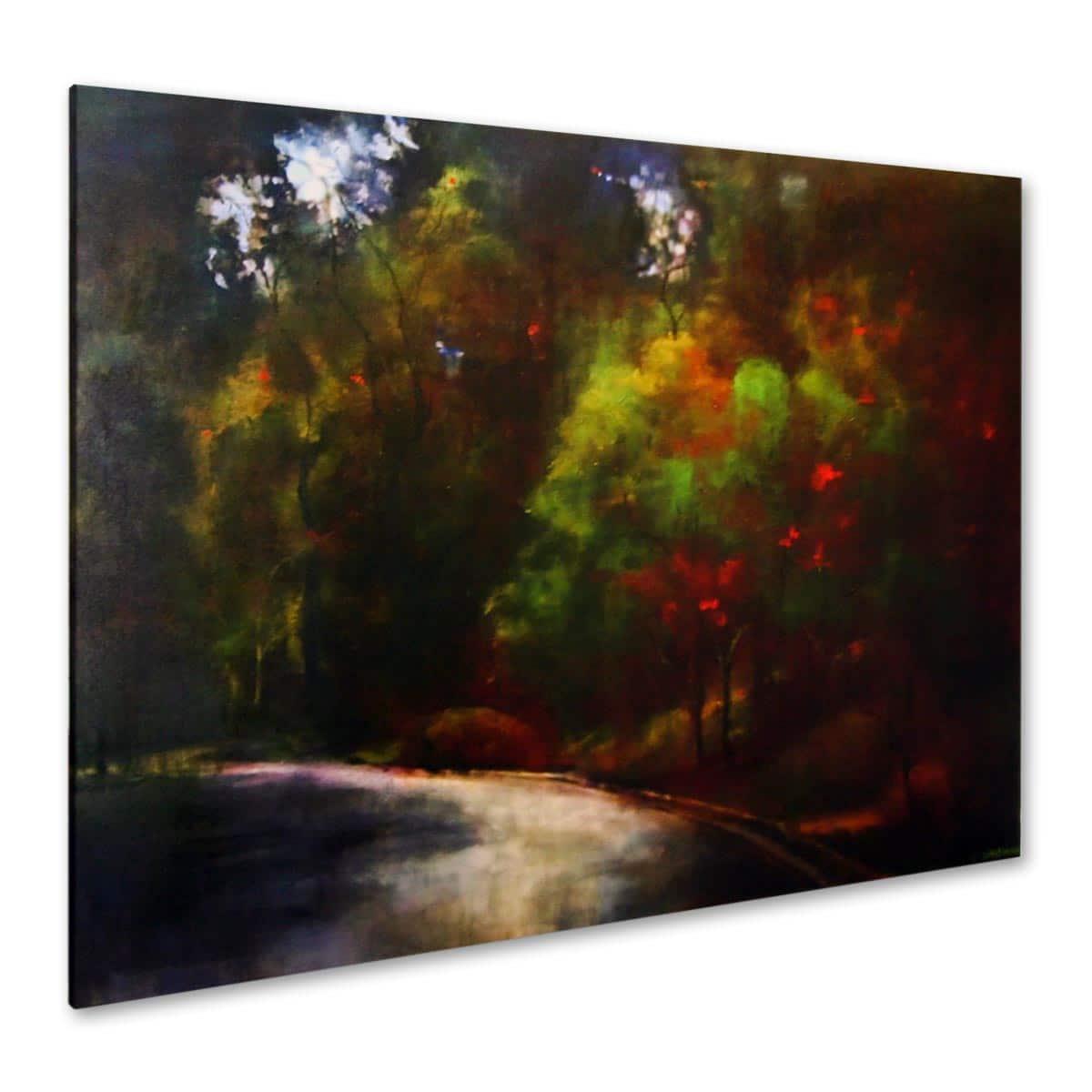 Art Acoustic Panel (Stream and Tree Motif)