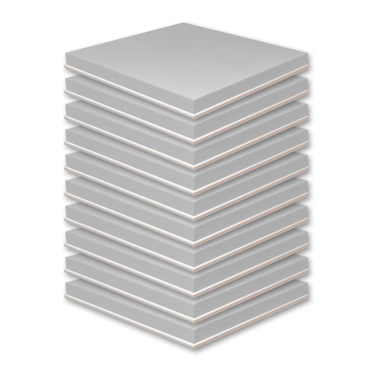 PrivacyShield® High CAC Foam Soundproofing Ceiling Tile Beveled in Natural Grey (Box of 10)