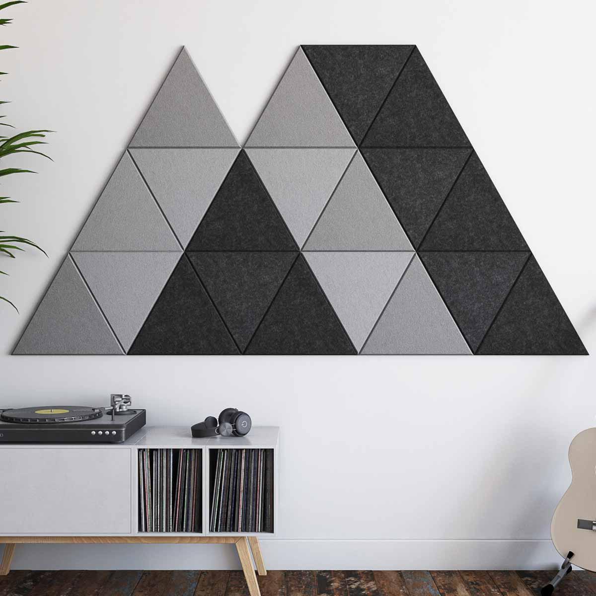 Series 200 Triangles Design Kit 03 using Charcoal and Slate color triangles