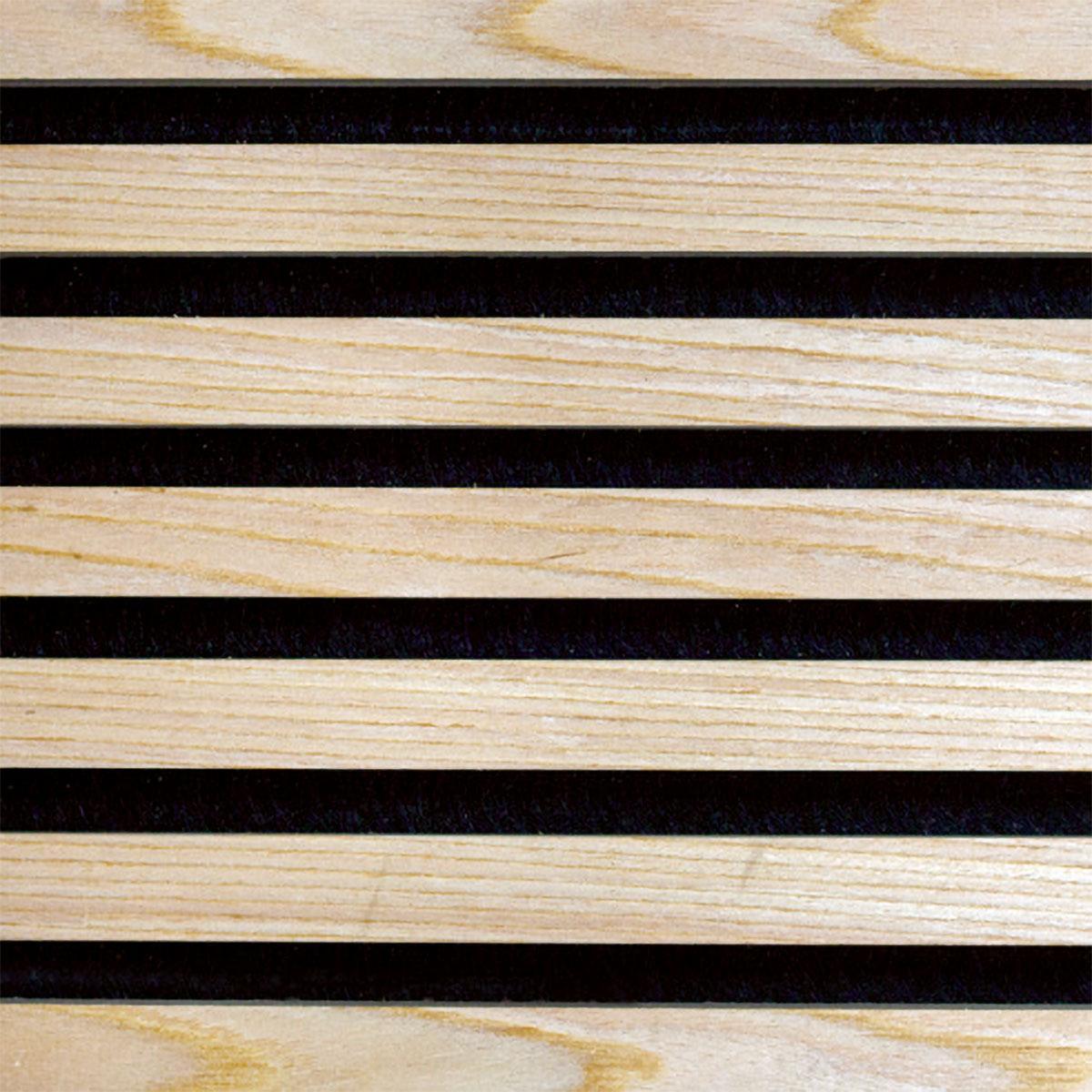 Slatted Wood Panel in Light Oak