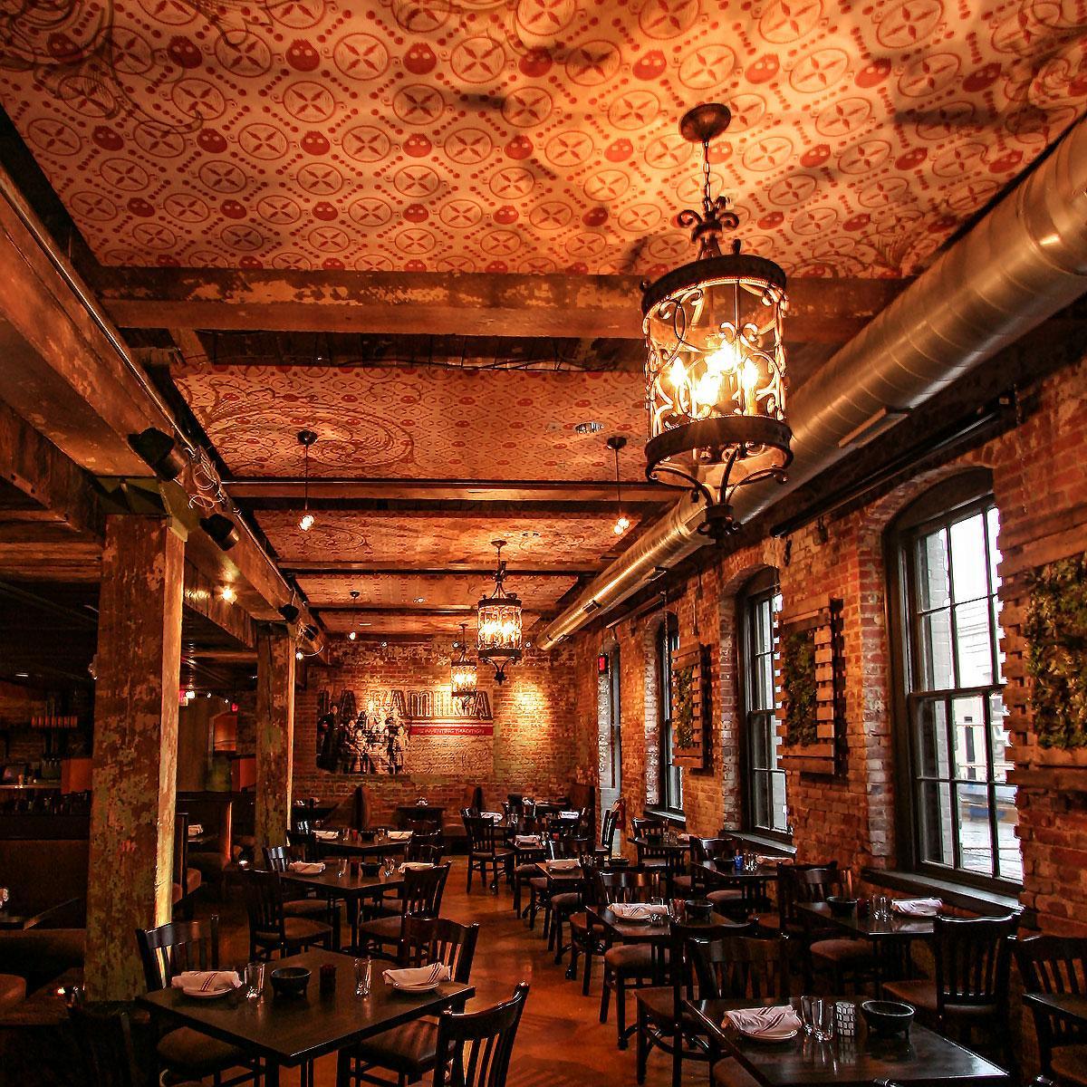 Improving the dining experience, by incorporating and acoustics and art, was a priority for Casa Del Barco's design team.