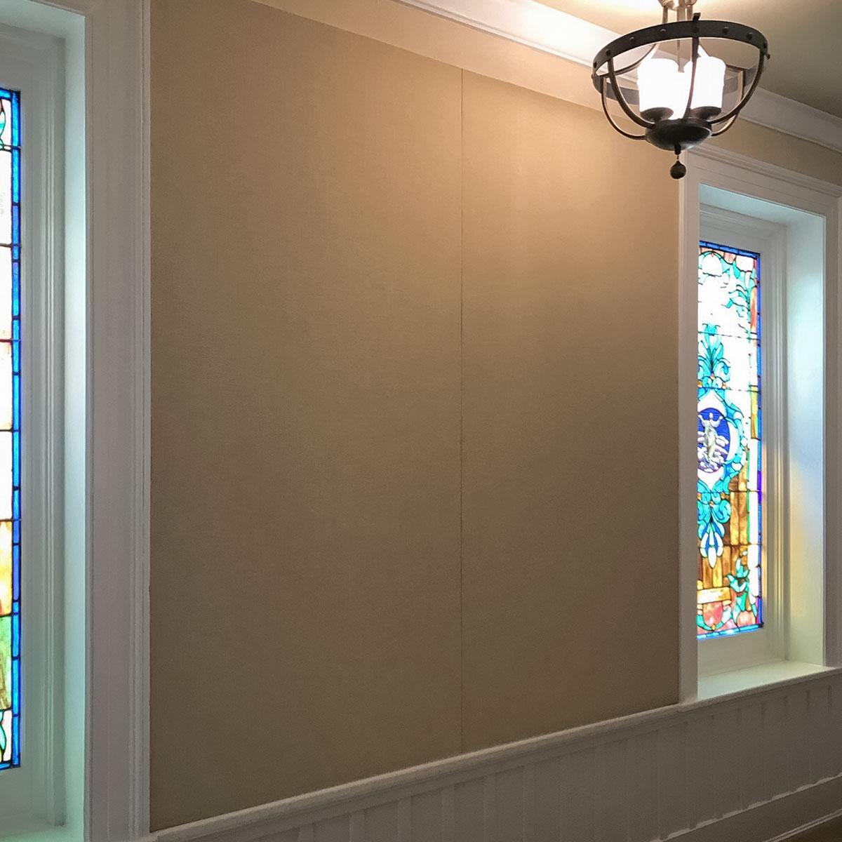 AlphaSorb® Acoustic Panels custom fit on site.