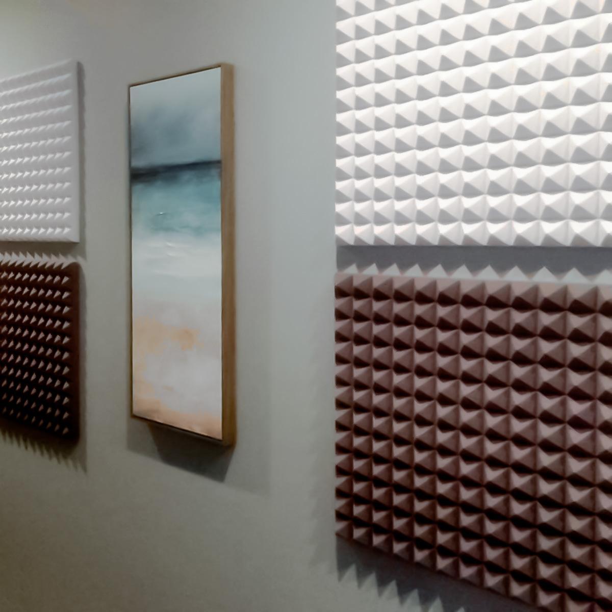 Float Horizen - AlphaSorb® Pyramid Acoustic Foam helps provide a comfortable and quiet walk to the float tanks and salt therapy room at this float therapy center.