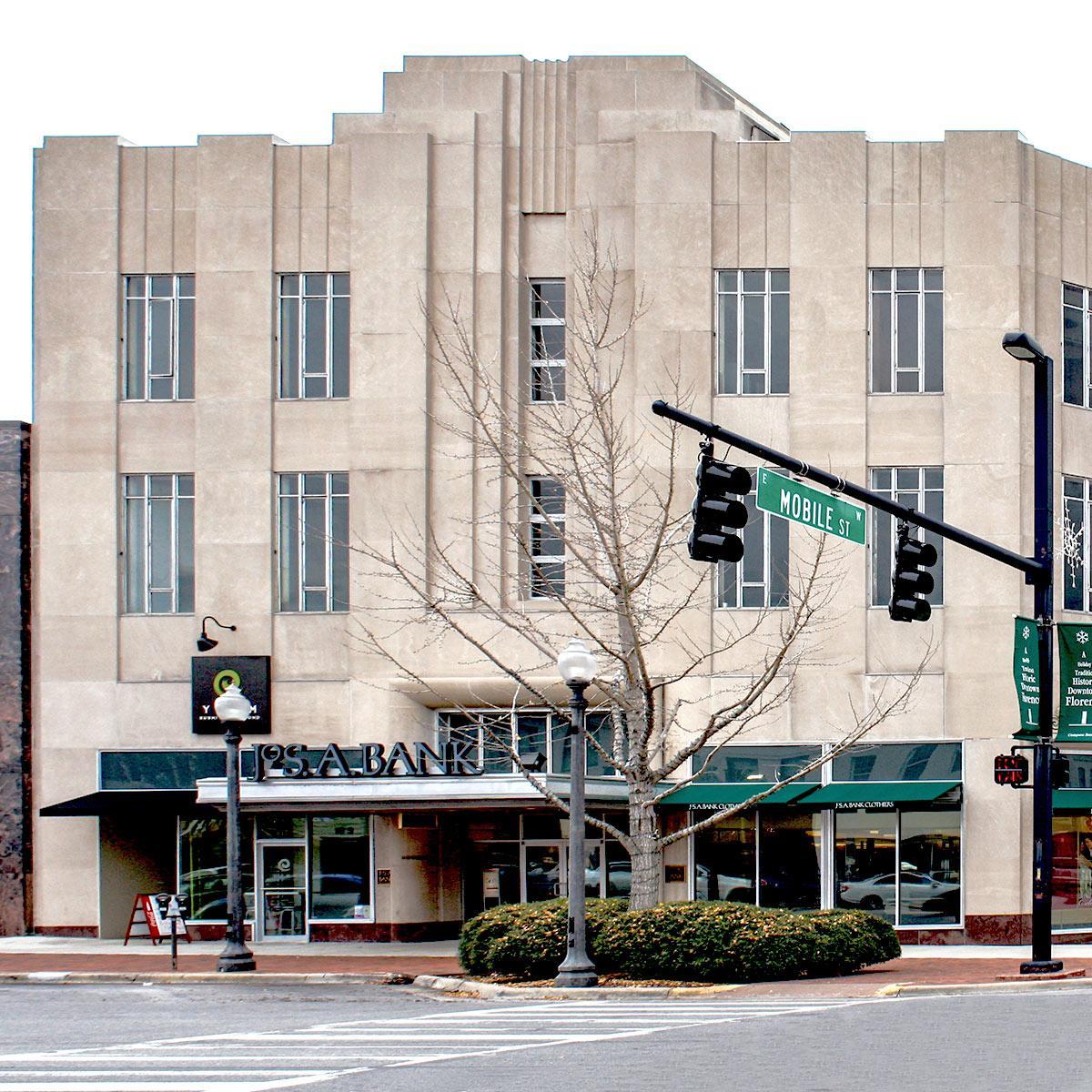An outside view of the historic Rogers building.