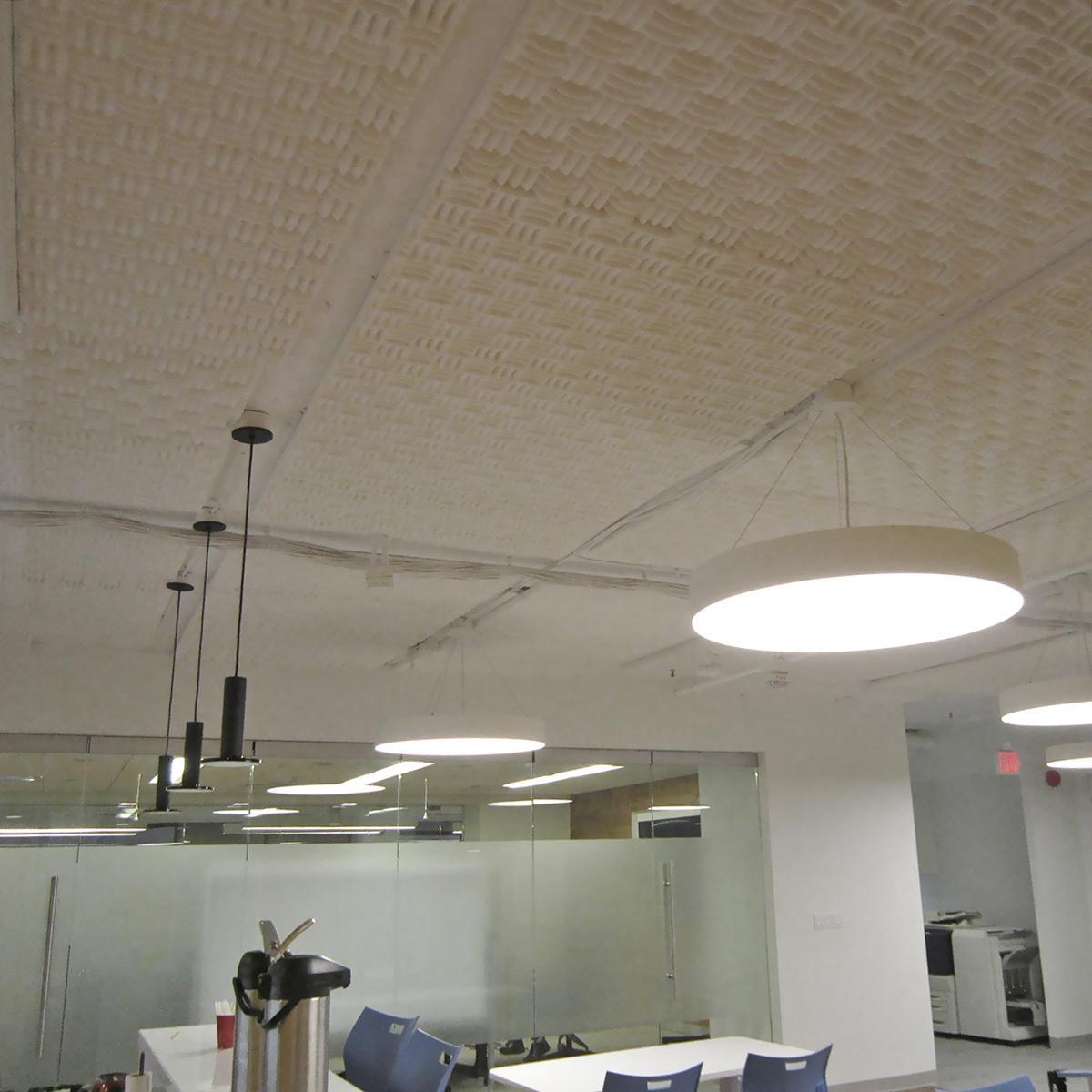 The primary location for Internews sought sound reducing solutions to help improve and promote collaboration in their open office environment.