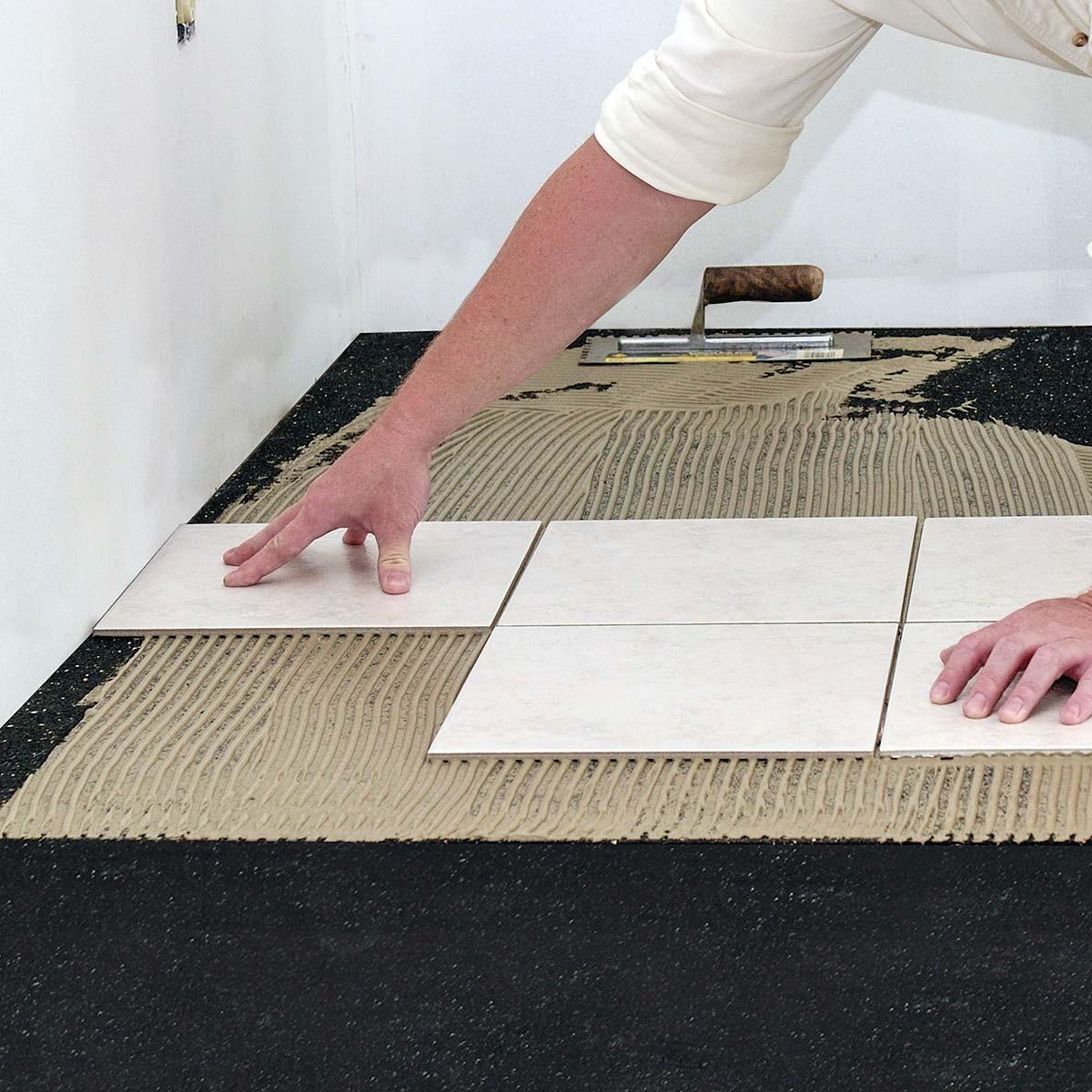 Lay finish floor layer according to flooring manufacturer’s guidelines.