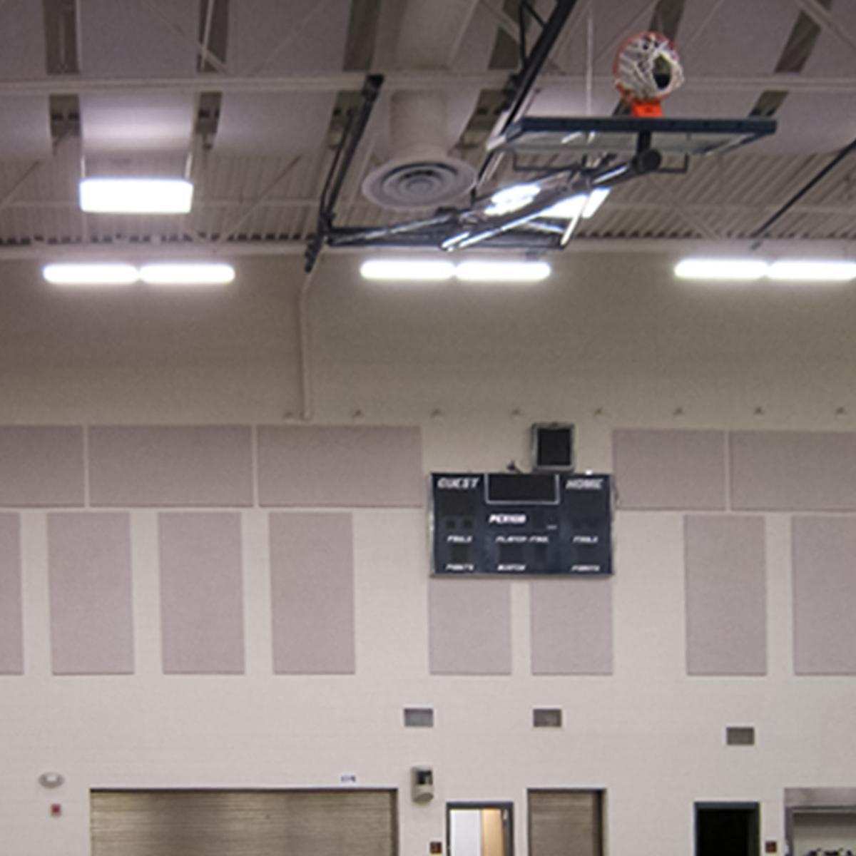 KCPC Gymnasium - Gymnasium using AlphaFlex® banners and PolyPhon™ wall panels for soundproofing.