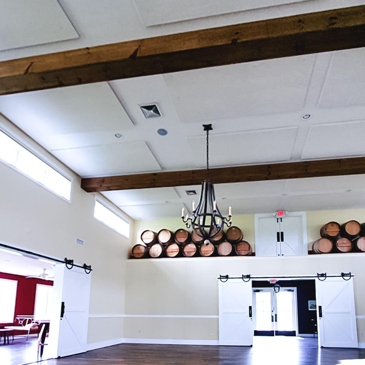 King Family Vineyard – White Polyphon™ panels used in ceiling to reduce ambient noise for during events