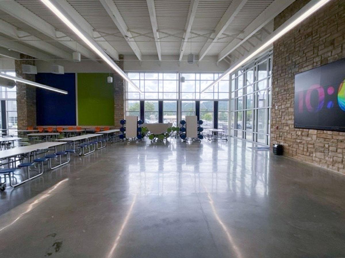 The Little Rock Christian Academy cafeteria.