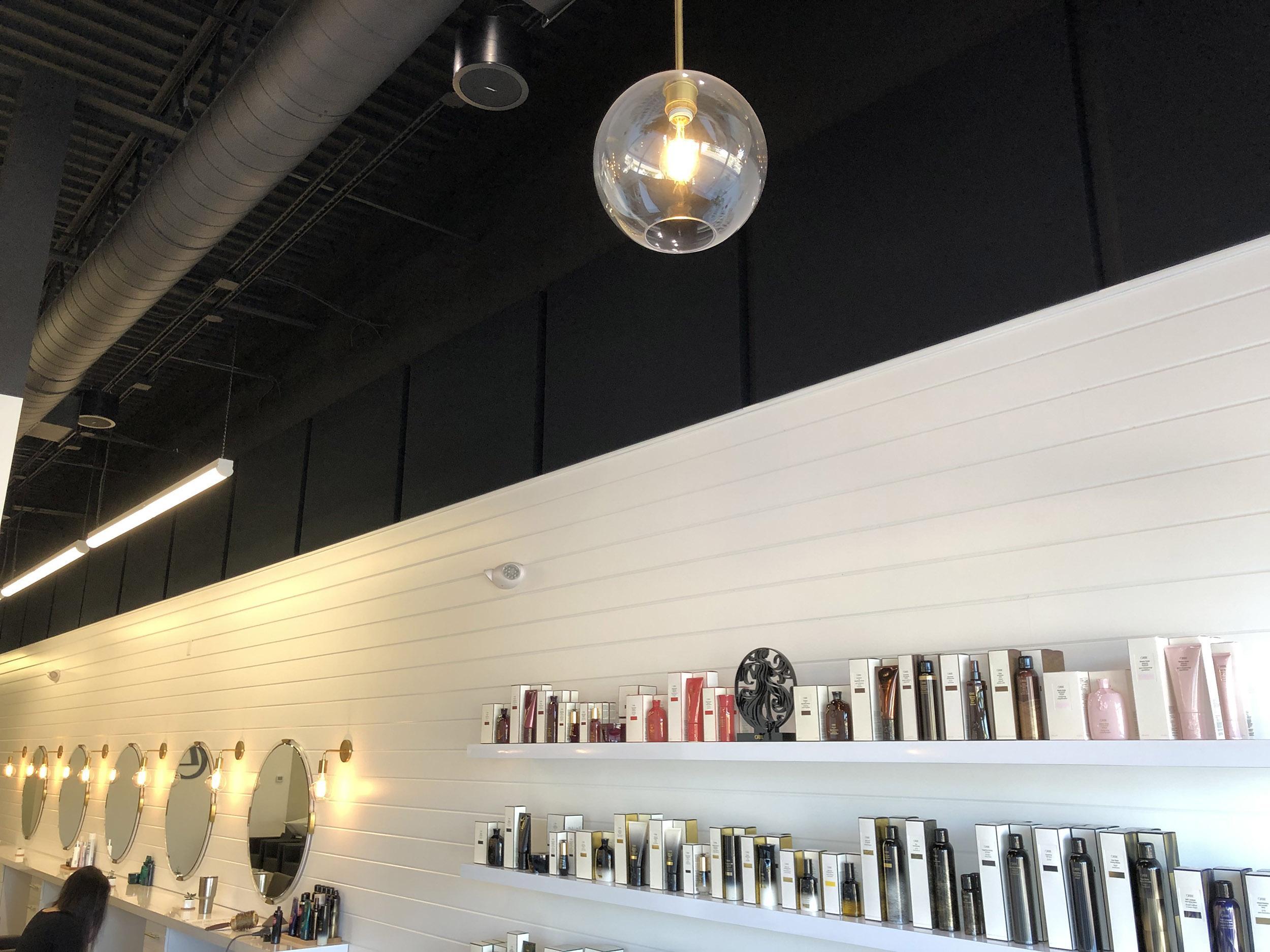 AlphaSorb® Fabric-Wrapped Panels Treat Reverb at Lucas Salon