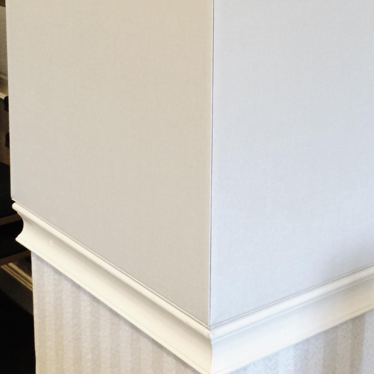 A close-up view of the acoustic treatment in the dining room at Maplewood Park Place.