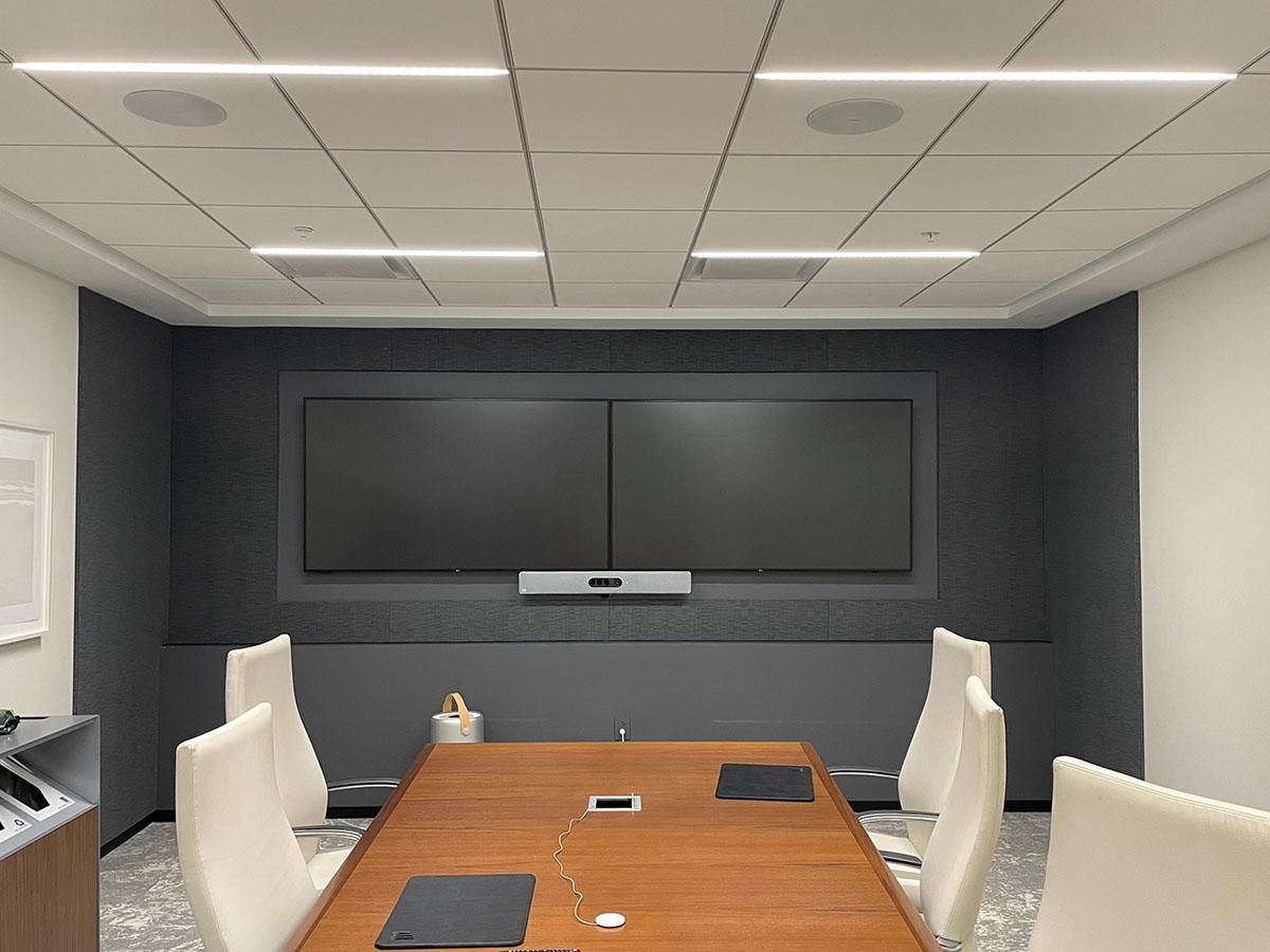Acoustiwall installed in a conference room at Markel