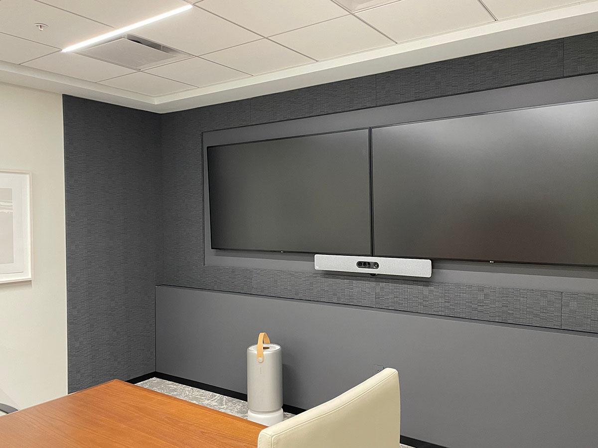 Acoustiwall installed in a conference room at Markel