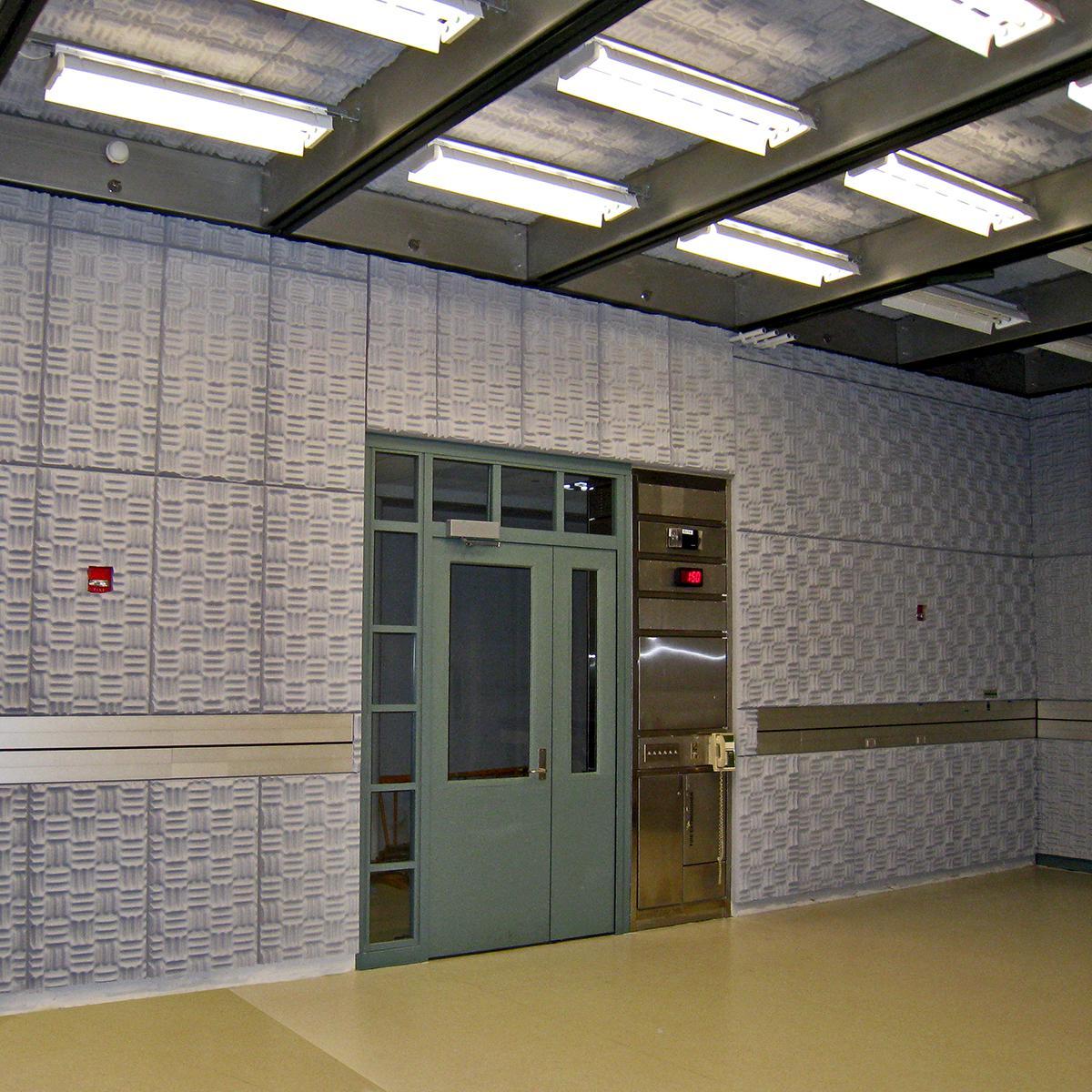 National Institute of Standards and Technology used Sonex One acoustical foam as it is easy to cut and install around conduit, mechanical fixtures and doors.
