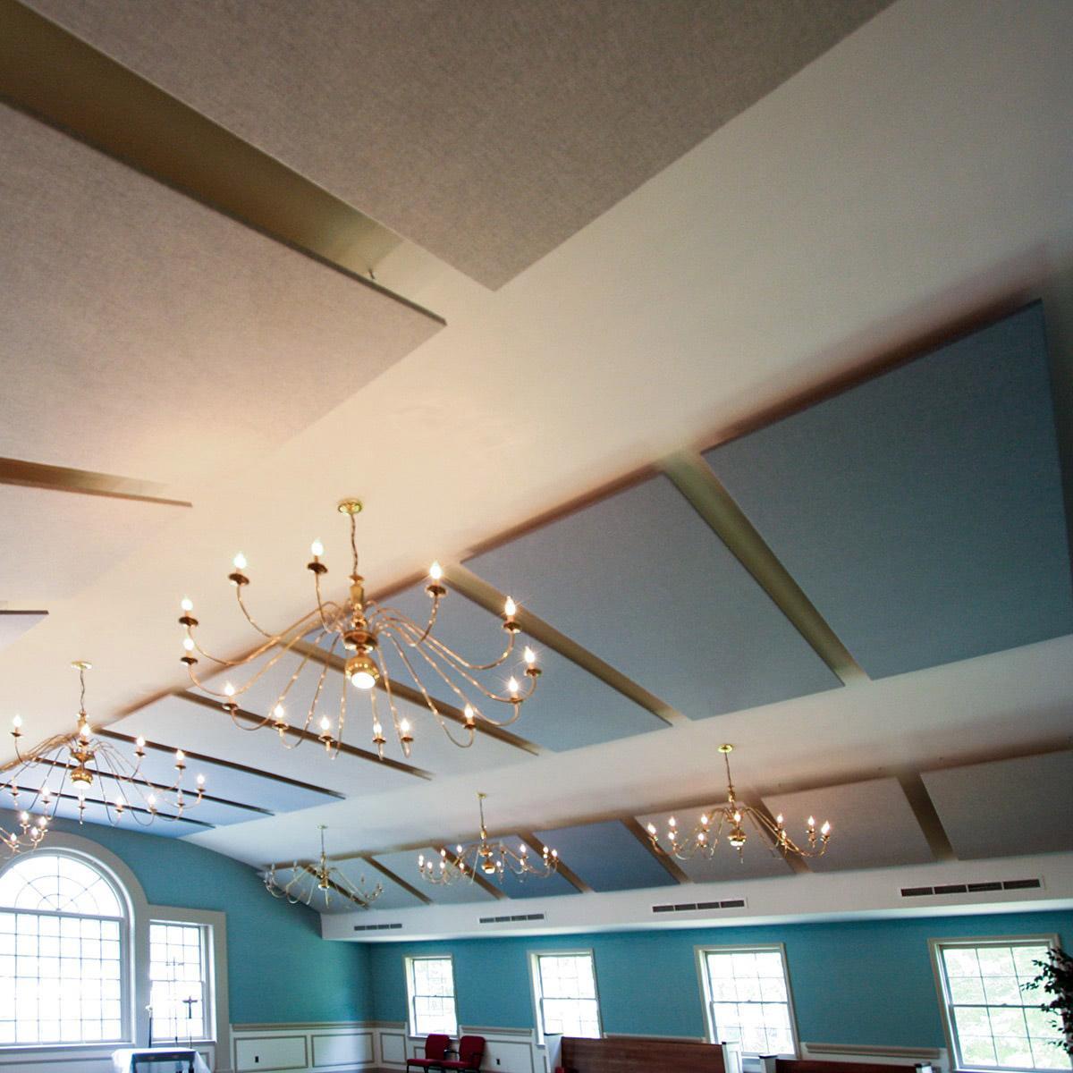 Old Donation Church – AlphaSorb® Clouds to reduce reverberation and sound focusing effect from the barrel-shaped ceiling.