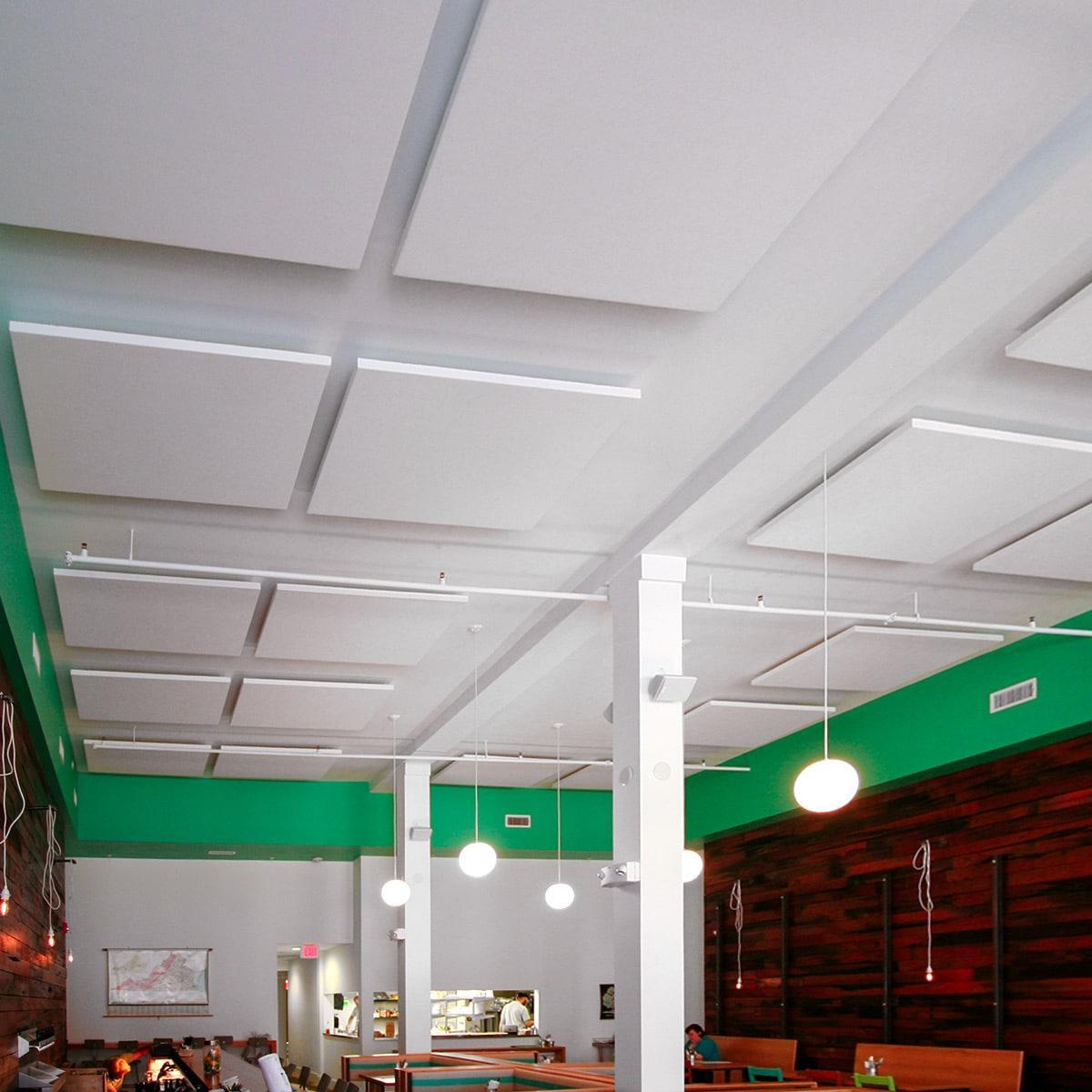 Pasture Restaurant – SoundSuede™ Ceiling Clouds in their dining room area to reduce ambient noise levels in restaurant.