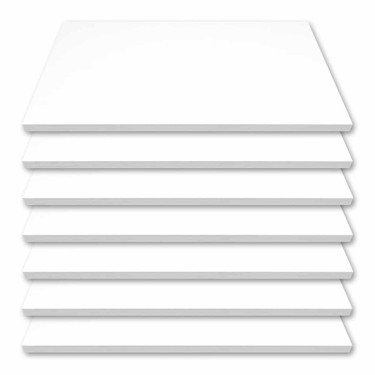 PolyPhon™ Polyester Acoustic Panel / Ceiling Tile 2' x 4' x 2" Box of 7 white