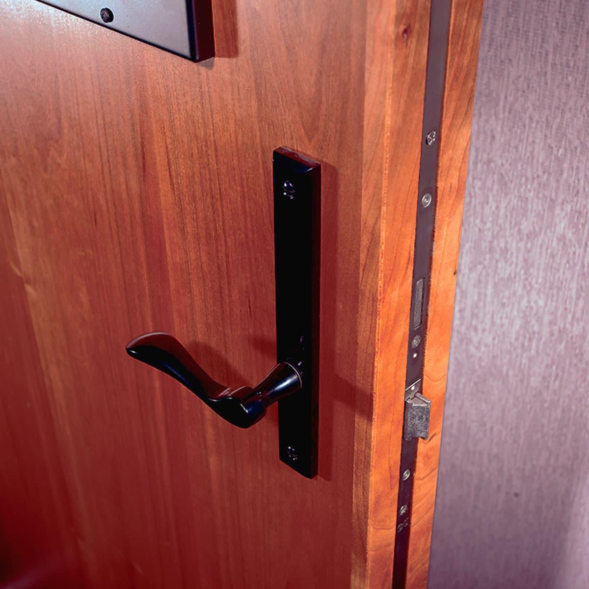 PrivacyShield® Soundproof Door closeup of door handle assembly