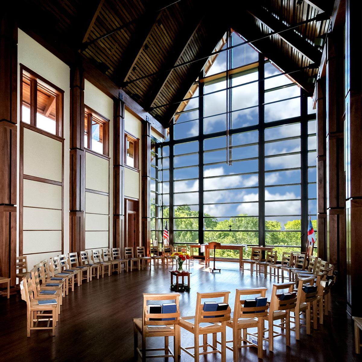 Roslyn Retreat and Conference Center – Custom fit AlphaSorb® Fabric Wrapped Acoustic Panels for a beautiful finish.