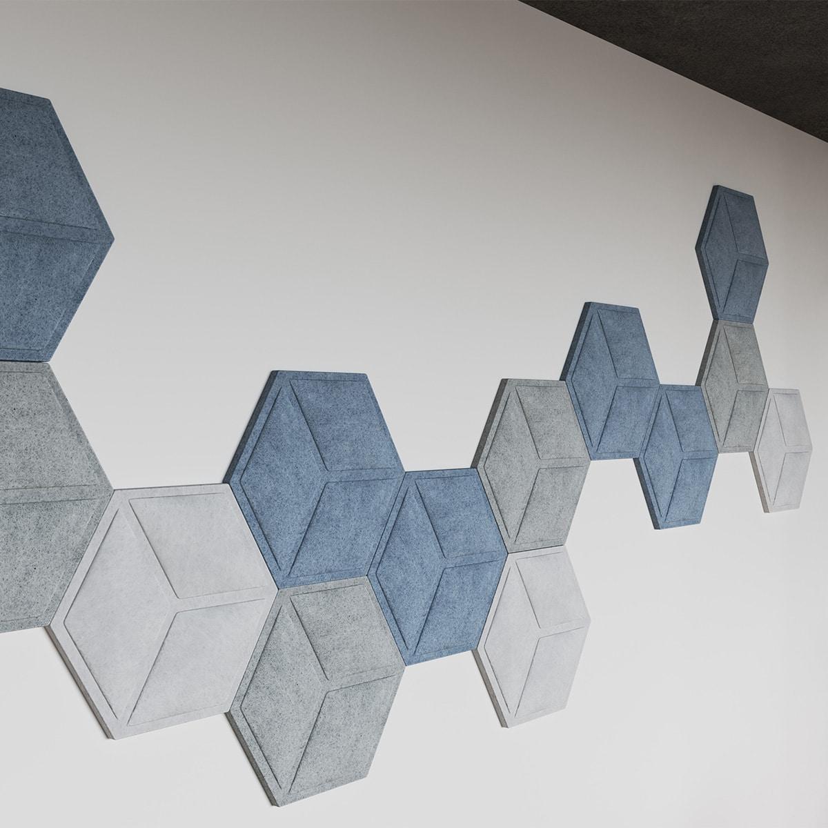 AlphaSorb Designer Premium Acoustic Felt Hexagon Wall Panels