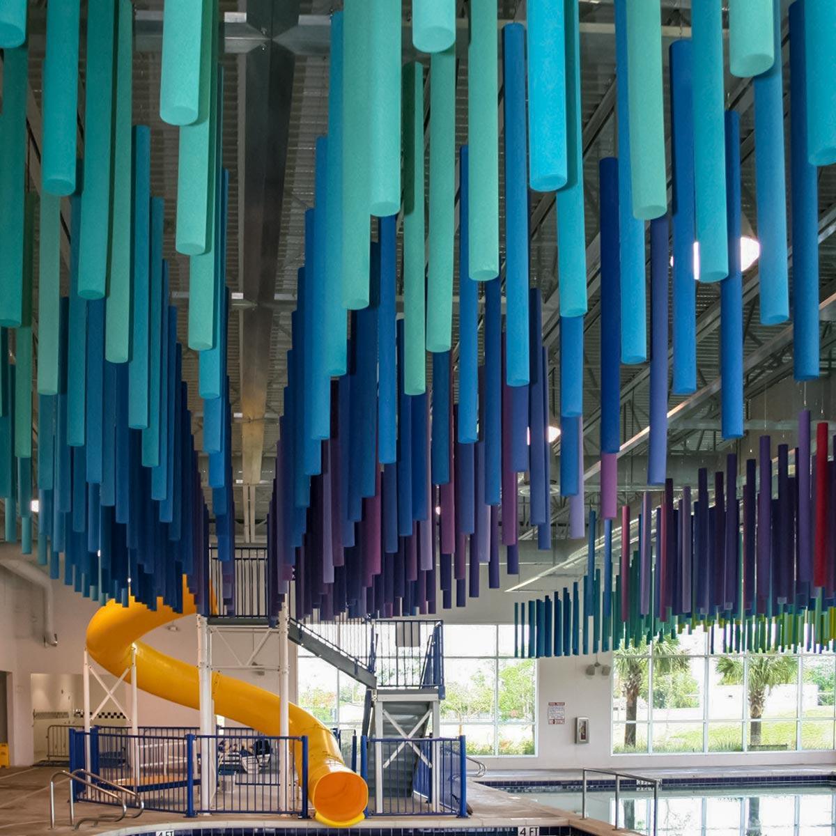 Sonex Rondo Sound Baffle by Pinta Acoustic, Inc. - Pool (HPC Coated)