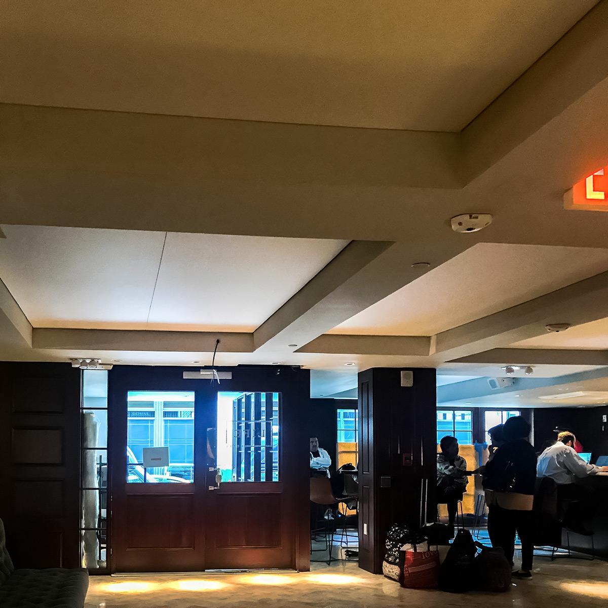 The AcoustiWall Fabric Stretch System at The Life Hotel Restaurant maintains the traditional architectural appeal while improving the room acoustics for an enjoyable dining experience.