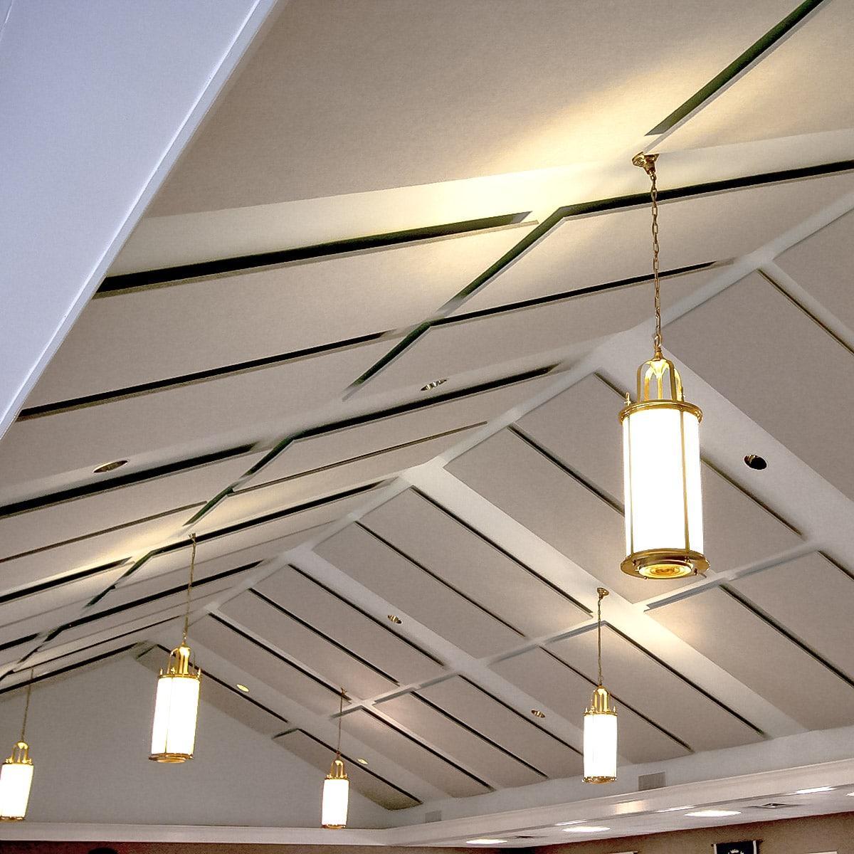 Tuckahoe Presbyterian Church – Ceiling cloud layout to account for can lights and chandeliers.