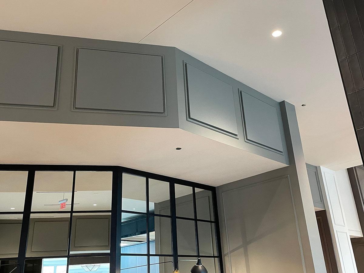 AlphaSorb Paintable Acoustic Panels installed in the event space of the UVA Inn at Darden