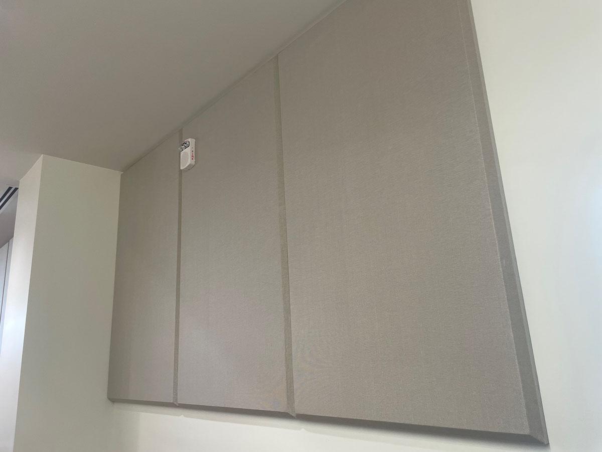 AlphaSorb Fabric Wrapped Panels reduce noise in the Virginia Tech Data and Decision Sciences building