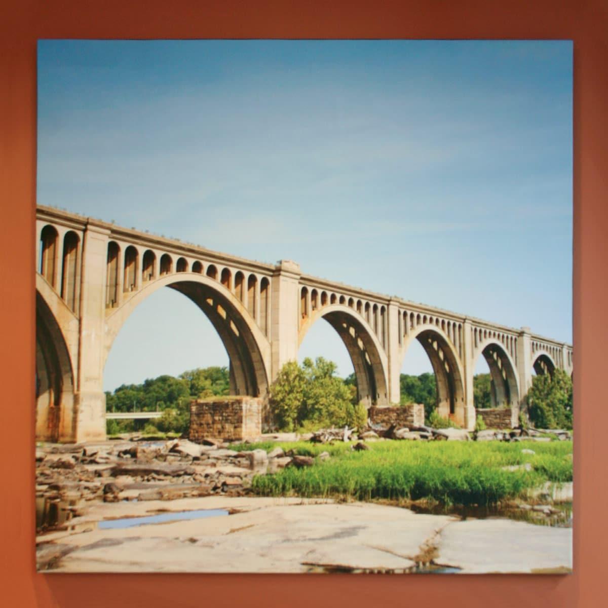 Verisk Health Art Acoustic Panels depicting Richmond area landmarks.