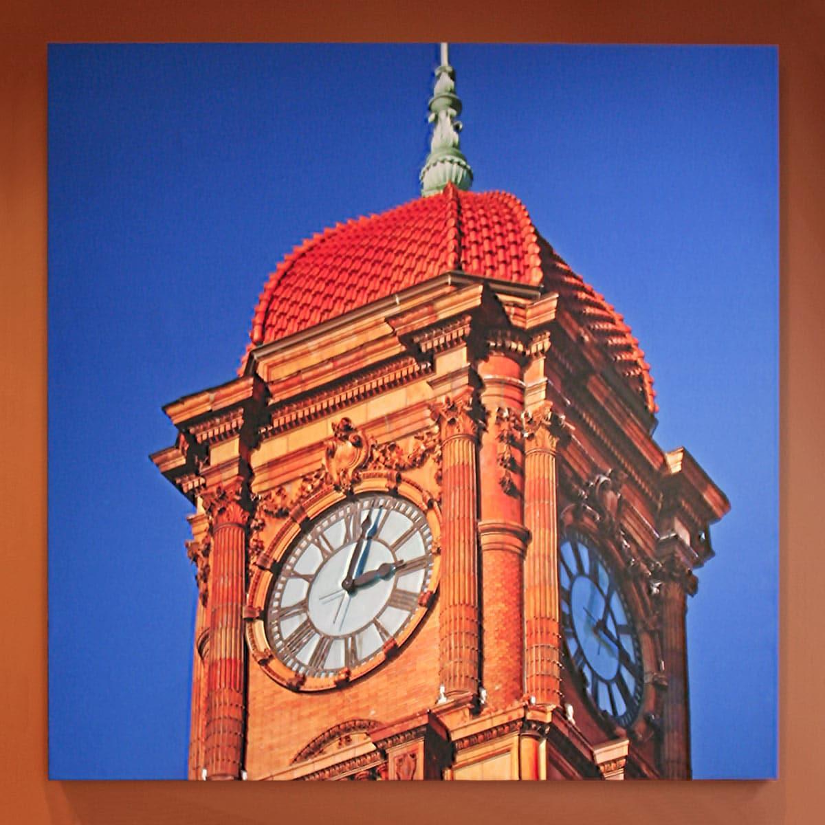 Verisk Health Art Acoustic Panels depicting Richmond area landmarks.