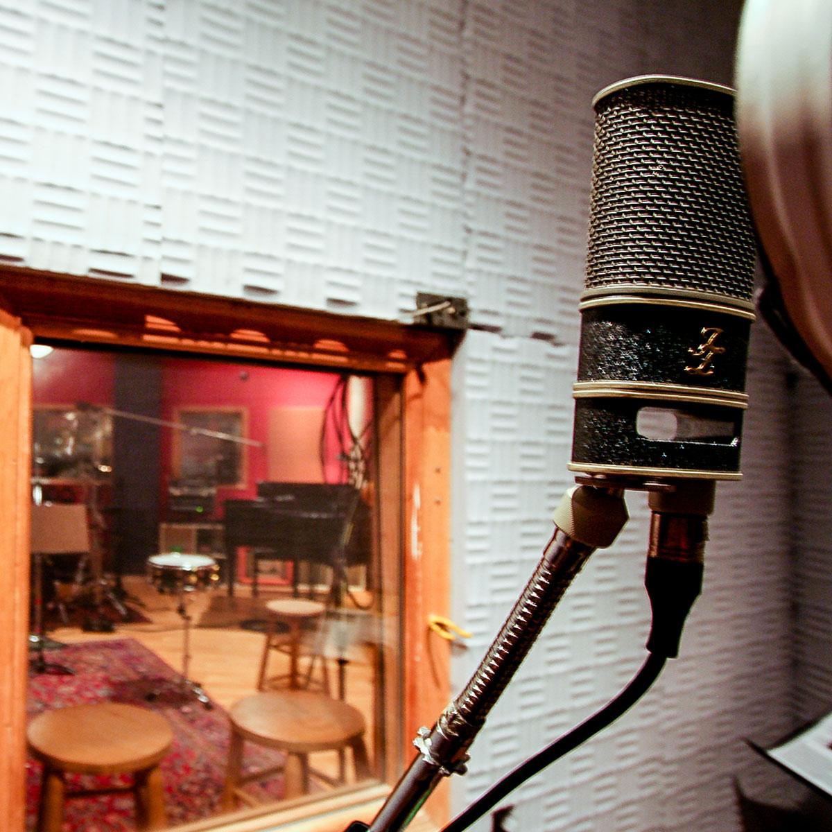 Virginia Arts Recording lined the walls of their vocal booth for perfect sound control.