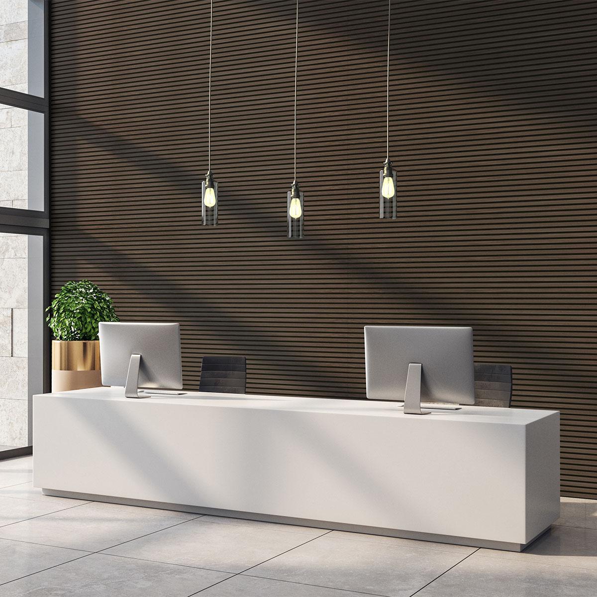 Natural Walnut Acoustic Slat Wood Wall Panels