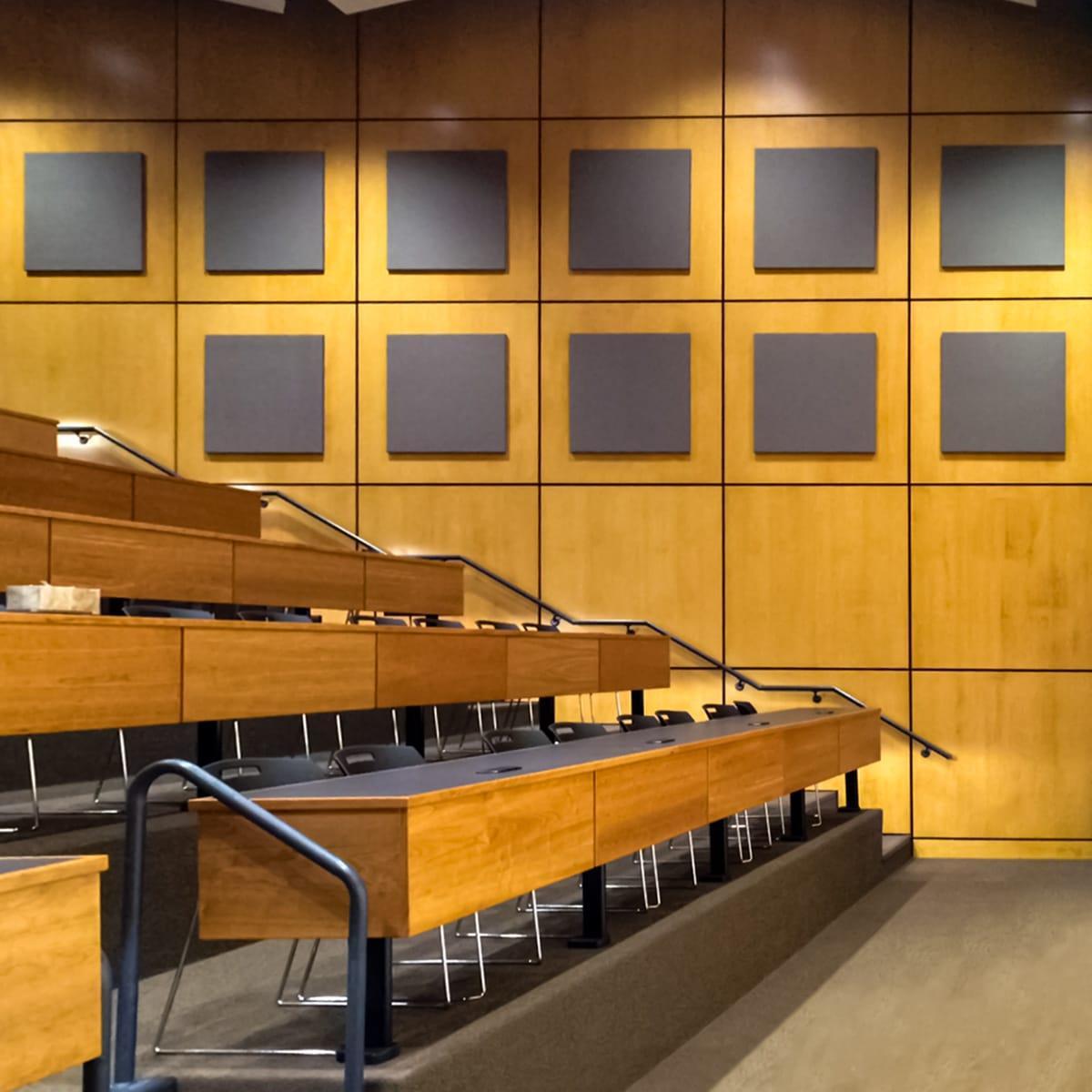 The acoustics in the Woodberry Forest School Auditorium and Lecture Hall allow students to learn and share knowledge in a quiet and comfortable environment.