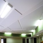 Cumberland Children’s Hospital - Bright white PolyPhon™ Panels mounted to Children's Hospital ceiling for sound control.