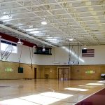 Moody Middle School's Gymasium is using AlphaEnviro® Baffles in ceiling to reduce reverberation in the room.