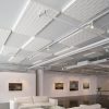 Circa Gallery installed acoustical foam on the ceiling to reduce the echo in their space.