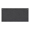 EcoSorpt® Recycled Cotton Sound Baffle 4' (w) x 2' (h) Grommets installed on the 4' edge