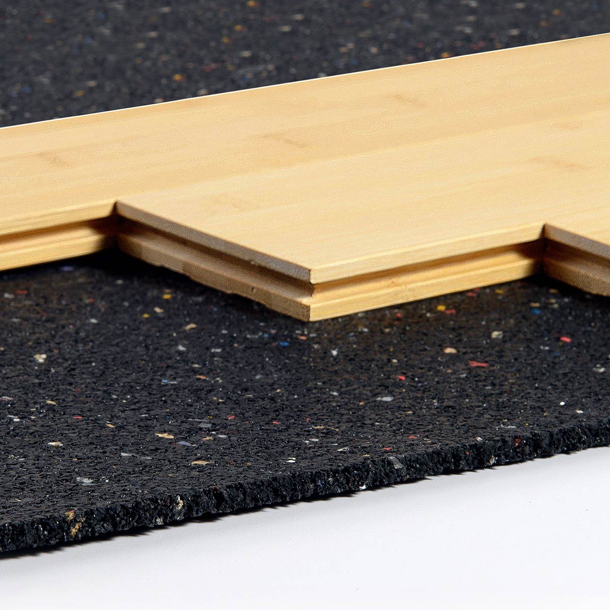 Rubber Underlayment for Impact Sound Control