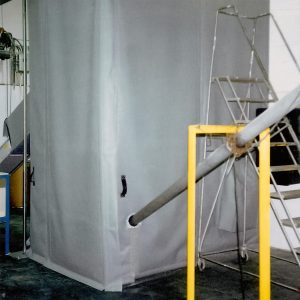 Plastics Manufacturer - Granulator using AudioSeal blanket enclosure to encapsulate noise at the source.