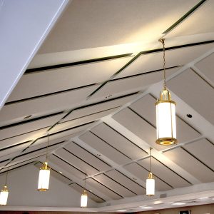 Tuckahoe Presbyterian Church - Ceiling cloud layout to account for can lights and chandeliers.