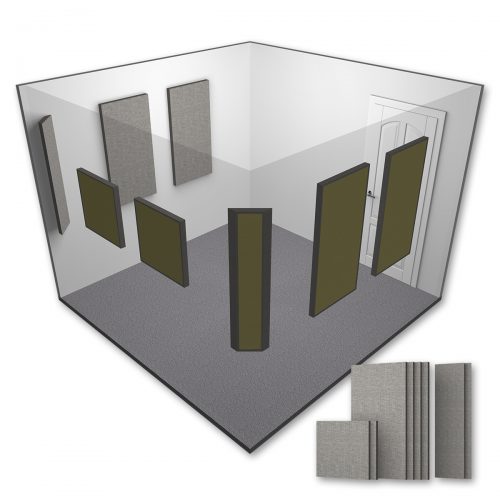 AlphaSorb® Pro Acoustic Panel Room Kit - Small - 10x10 - Grey Mix