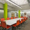 Whisperwave® Ribbon Sound Baffles were installed in this conference room to improve the speech ineligibility as well as add an element of design.