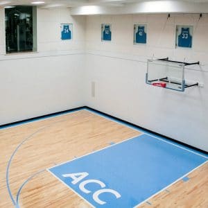 Soundproofing a Gymnasium - NFL Retiree Home Basketball Court.