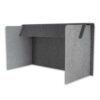 PrivacyShield® Desktop Partition Charcoal/Slate